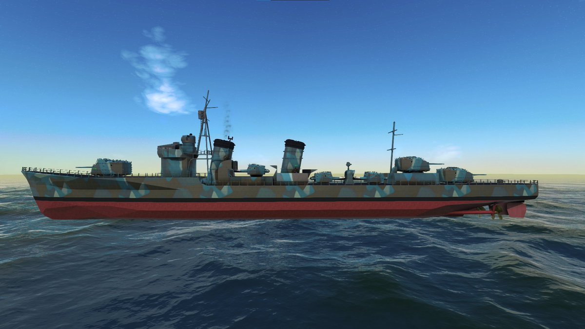 WIP Japanese destroyer in From the Depths, update. Still got some work to do but she's really shaping up welL!