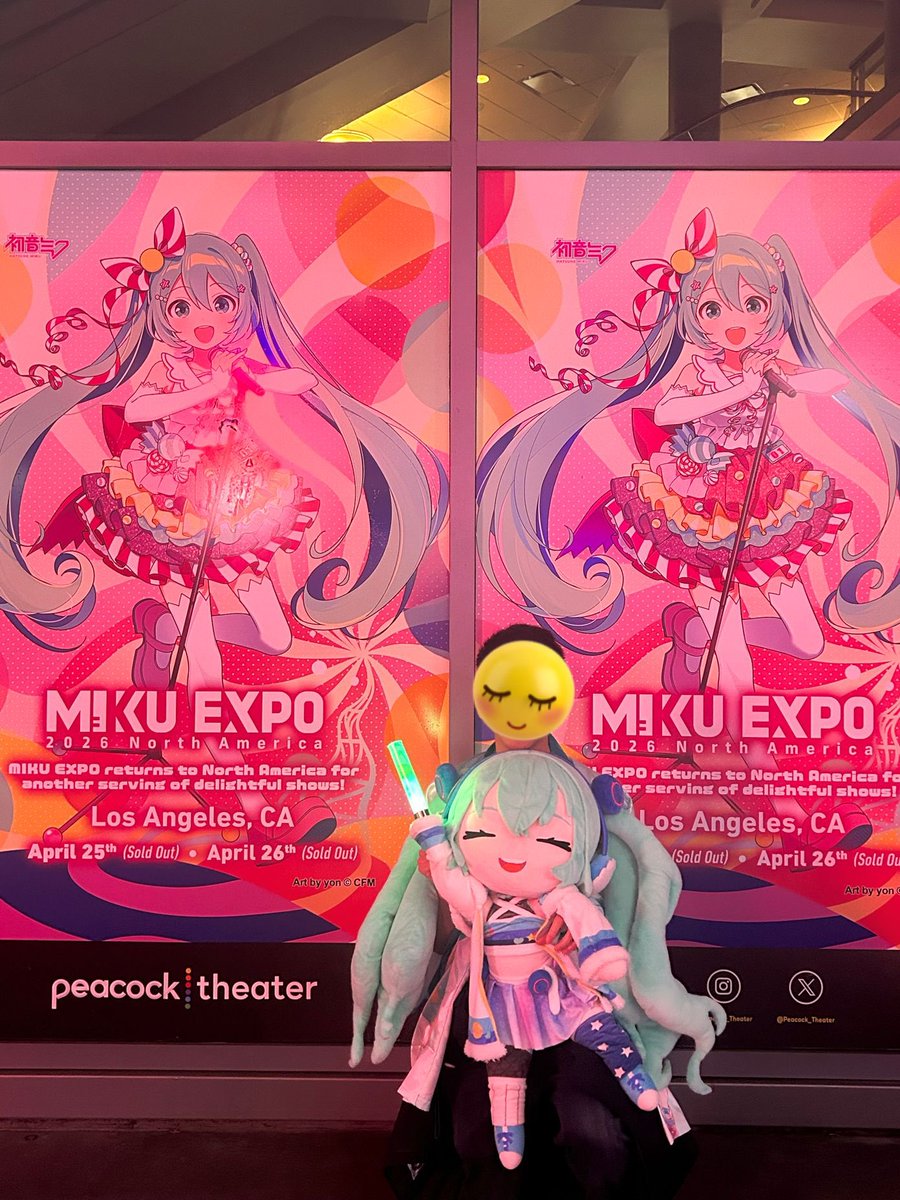 RimiPlushies's tweet photo. First day at #MikuExpo2026~
So glad they have the M@GICAL☆CURE! LOVE SHOT! Song by @SAWTOWNE again at the Miku Expo and always love see the miku outfit design by @maya_zbrs https://t.co/aXj2rn4ZED