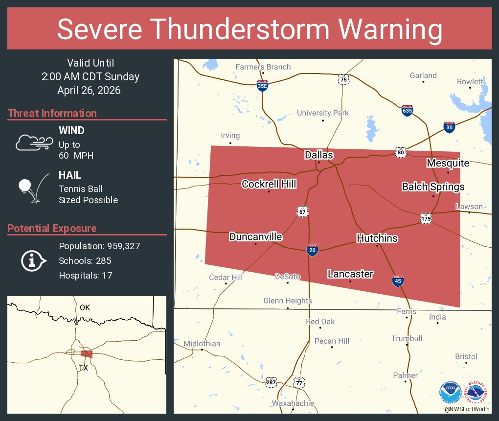 NWS Severe Tstorm tweet media