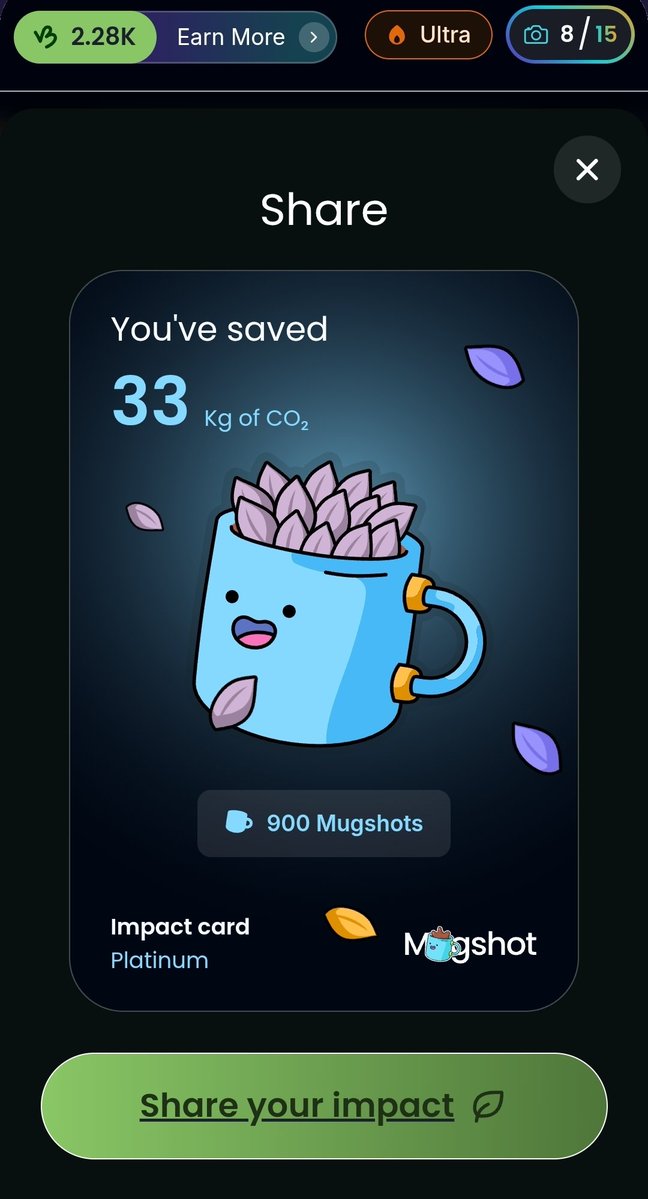 MojcaPrezelj's tweet image. 🔵 Platinum Mugshot Impact Card 900 Mugshots DONE!💪😎And for my perseverance from day one I am in the  LOWEST category for the #B3TR. Despite the paid SUBSCRIPTION on #mugshot 👀 @vechainofficial @vebetterdao
Join me &amp;amp; @mugshot_vet and start saving! 🔥
👇 mugshot.vet/platinum.html