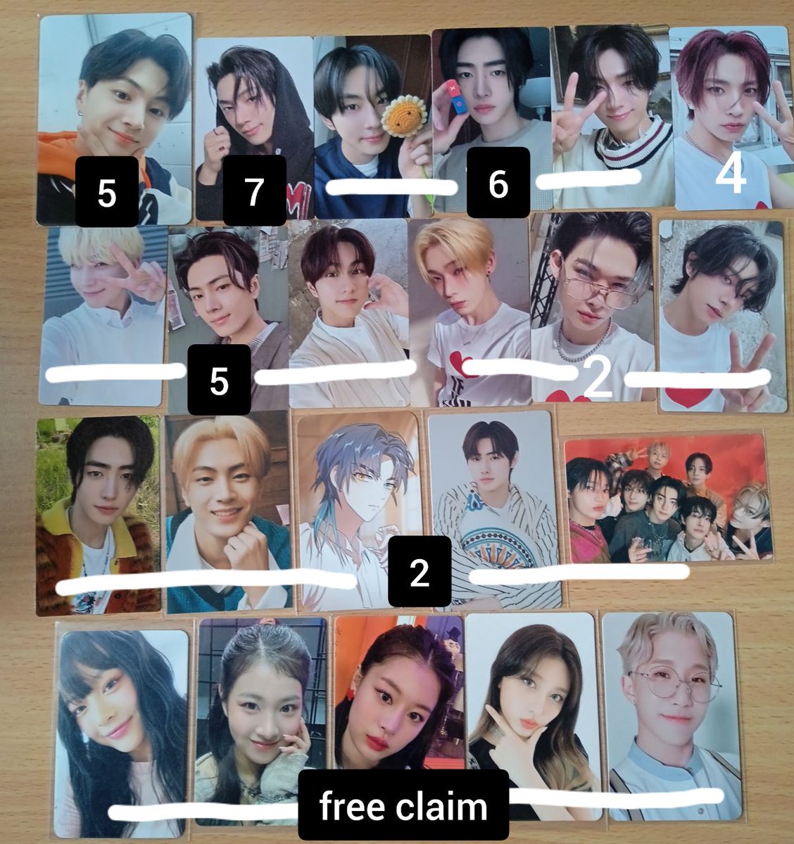 hoonsbuns's tweet photo. WTS ENHYPEN PCS
(+ive, new jeans, fifty fifty, astro)
PRICE REDUCED A LOT‼️

• all on hand
• minimum buy 2 pcs
• price in pic (for each)
• 🇲🇾 (wm/em ✅)
• can open sharing 🩵
• help me clear thisss
• hmu if interested ^^

#pasarenhypen  #pasarkpop #pasarive  #pasarnewjeans https://t.co/lc4Kk2PAVt