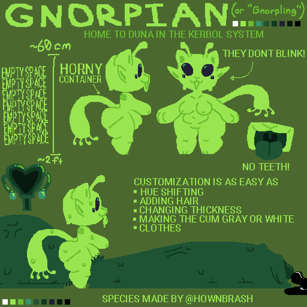 hownbrashAD's tweet photo. if you were wondering what those green goobers look like in my recent comic, here you go!

please send me anything you make with this species!!! <3!!! https://t.co/YnwT9wjJHX