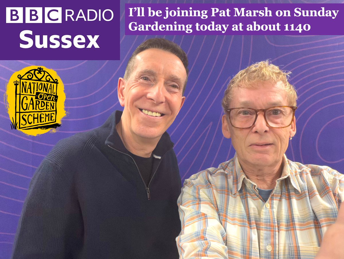 driftwoodbysea's tweet image. Catch me on @BBCSussex  later this morning with  @patmarsh with all the news of National Garden Scheme gardens opening next week across #Sussex #gardening #charity
