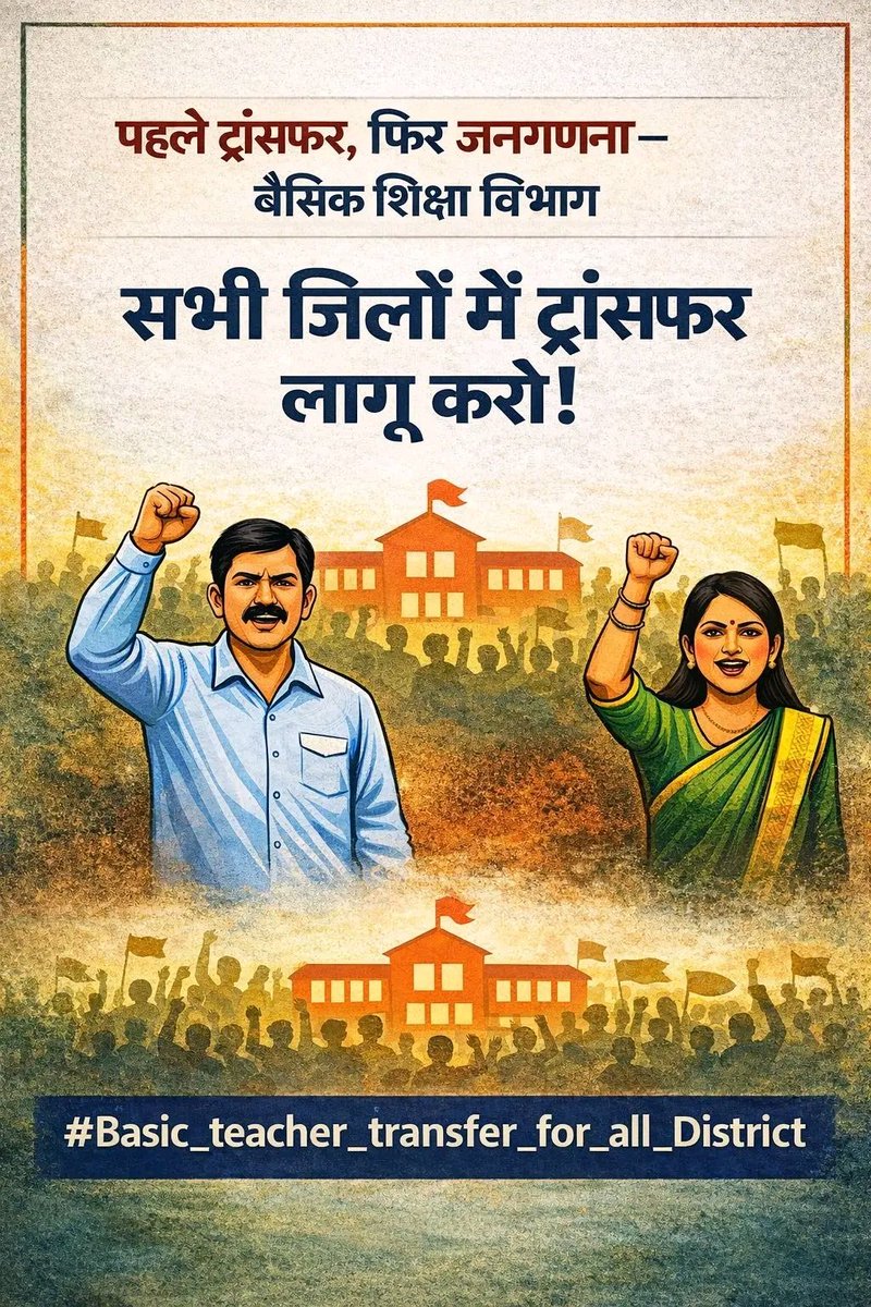 tchers_news612's tweet photo. #Basic_teacher_transfer_for_all_District
@CMOfficeUP @thisissanjubjp @aajtak @UPPSS1921 @pspsa_up @basicshiksha_up
1- वरिष्ठता आधारित अंतर्जनपदीय स्थानांतरण
2-आकांक्षी जनपदों के स्थानांतरण
3- सभी जनपदों से ट्रांसफर किए जाएं
#काशी 
#kashi https://t.co/1swxHA1fHw