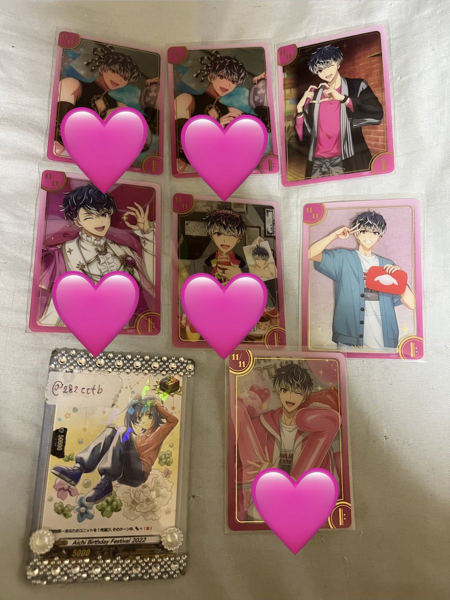 282ttfb's tweet photo. 【交換/譲渡】アイドリッシュセブン アイナナ バースデービジュアルクリアカードコレクション 16 STAR SIGNS バースデーストア クリカ

譲→一織、三月、巳波、ナギ、陸、天、楽、龍之介、百、トウマ、悠、千

求→リプライ画像or 無印200円/ 💖330円

💖はひとまず新規SSRと交換優先
郵送のみ https://t.co/YeKAAJDuNe