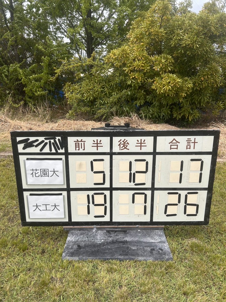 oitrugby15's tweet photo. 2026年度春季交流戦試合結果

4/26日(日)に行われましたVS花園大学は17-26で大阪工業大学の勝利となりました。
応援のほどありがとうございました。 https://t.co/QyqLUPk0I0