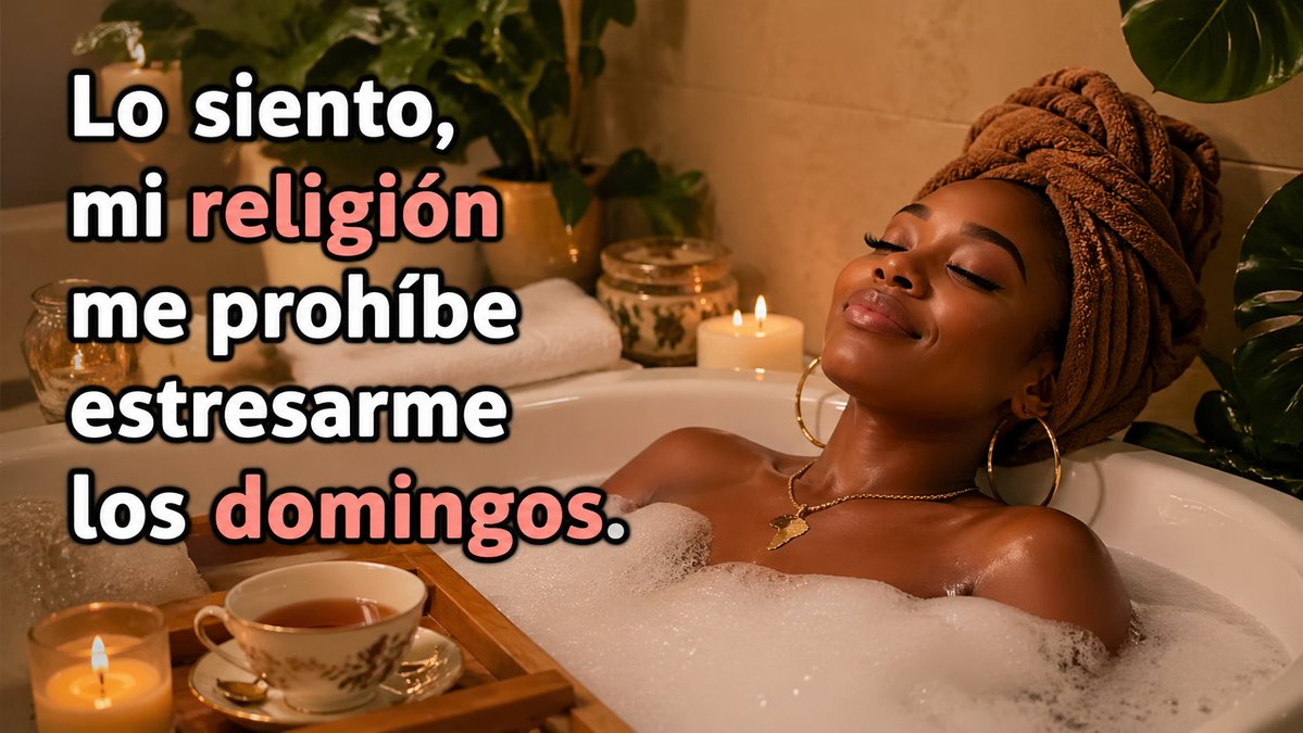 afrofeminas's tweet image. "Lo siento, mi religión me prohíbe estresarme los domingos".

Modo avión activado. Nos vemos mañana con las pilas cargadas. 💆🏾‍♀️✈️ #SelfCare #Descanso #Afrohumor #Afroféminas