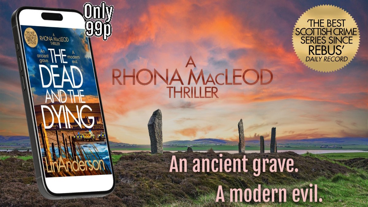 Lin_Anderson's tweet image. 🤩 99p Promo Price !!! 🤩 THE DEAD AND THE DYING is a pulse-pounding instalment in the Rhona MacLeod series, perfect for fans of Ian Rankin, Martina Cole and Silent Witness. mybook.to/DeadandDying  
 #Thriller #CrimeFiction #Mystery #LinAnderson #TheDeadAndTheDying #Kindle