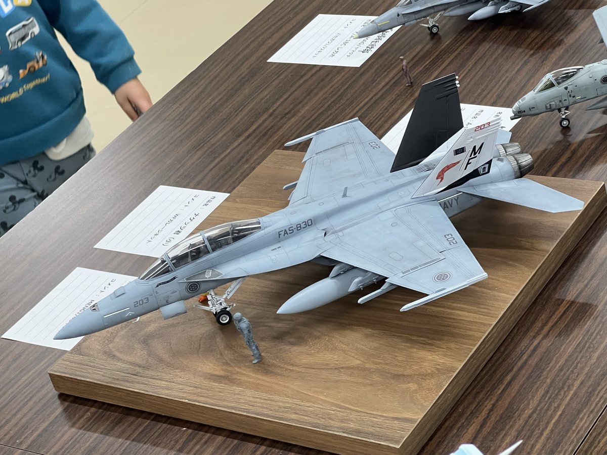 yamags's tweet photo. 『ACE COMBAT 8: WINGS OF THEVE』発売決定でエースコンバットが大変盛り上がってます。というわけで模型部もエスコンを盛り上げよう！さぁみなさん過去作でいいのでこのタグで投稿してください！
まずは自分から。4月に作った8のプレイヤー/Cope機　#エースコンバット模型部 #エースコンバット #ACECOMBAT
https://t.co/F3m6B2xClB