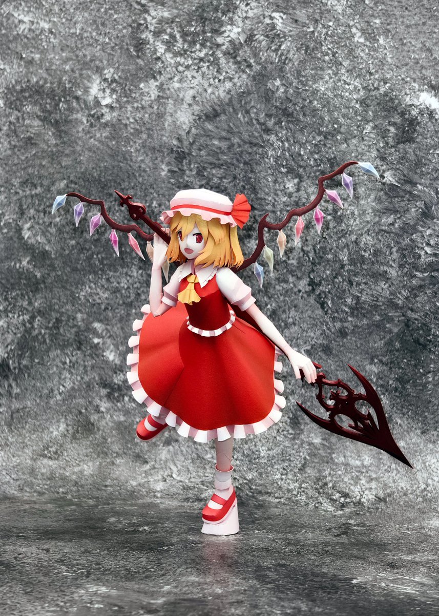 RageBurster's tweet image. #ペーパークラフト #papercraft #papermodel 
#紙模型 
#東方Project #Touhou 
#フランドール・スカーレット #Flandre
rbpaper.booth.pm/items/8266467