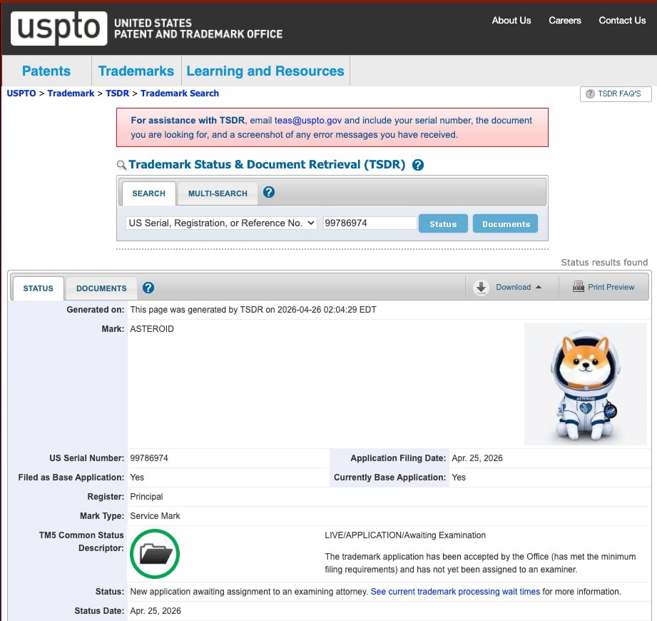 Asteroid Shiba|Fan Global tweet media