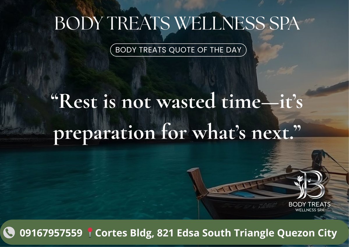 bodytreatsQC's tweet image. Take this Sunday to slow down and restore your energy for the coming week.

#SundayReset #Recharge #Wellness