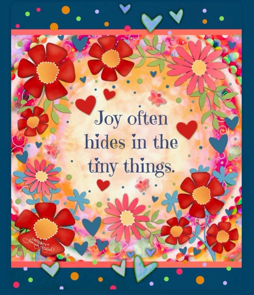 suziday123's tweet image. Sunday Friendly Reminder…Joy often hides in tiny things #SundayMorning #SimplePleasures #EnjoyLife  🙌🩵😊