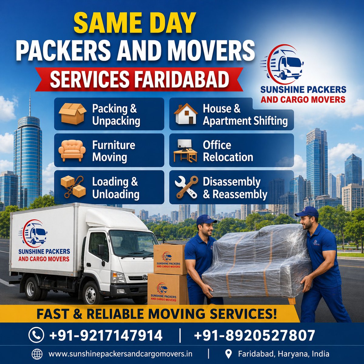 SunshineM83107's tweet image. Sunshine Packers and Movers offer the best warehouse and storage services in Faridabad, warehouse is equipped with modern amenities.
📞 +91-8920527807
#HouseShifting #OfficeRelocation #TrustedMovers #RelocationExperts #ProfessionalMovers #SafeDelivery #PackersAndMoversIndia