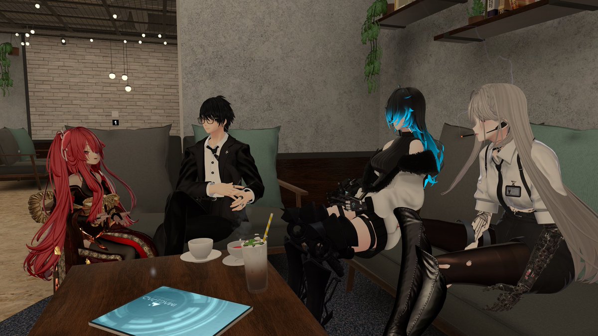 Laviiii0x0's tweet photo. #GCSS #VRChat 
昨晩の営業写真📸
新店舗になってソファー席が出来たので、集まって話すのにちょうど良いですね☕️
リアルなカフェ感がして良いなぁ～と思いました☺️
続々ご来店があったので賑やかに4月営業が終わりました！
次は5月の営業でお待ちしております😆 https://t.co/KP3uCtlPji