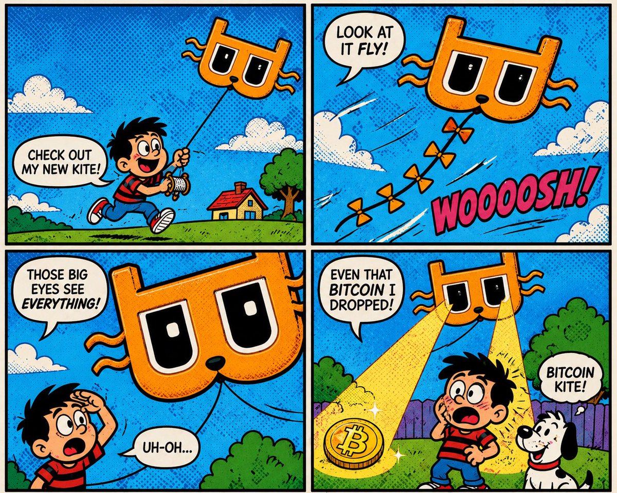 bc1p___'s tweet photo. Bitcoin Kite 🐱 #BILLYComic https://t.co/1G2R59wU4z