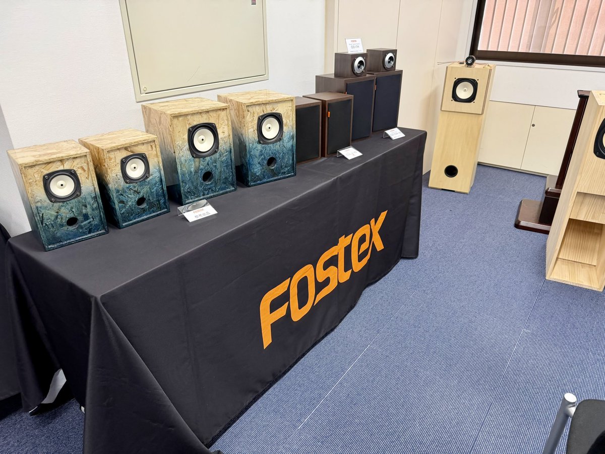 FOSTEX_INFO's tweet image. 本日、「第8回 MJオーディオフェスティバル」が開場いたしました！
万全の準備で、皆さまのお越しを心よりお待ちしております。

音をお楽しみください。

#fostex #MJオーディオフェスティバル #オーディオ