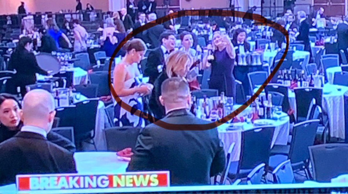 SmallTownLadyVA's tweet photo. @ClayTravis The demonic press are literally snagging whole bottles of wine and champagne giggling and taking selfies in the aftermath!!!! Totally disgusting https://t.co/O5xpaMos47