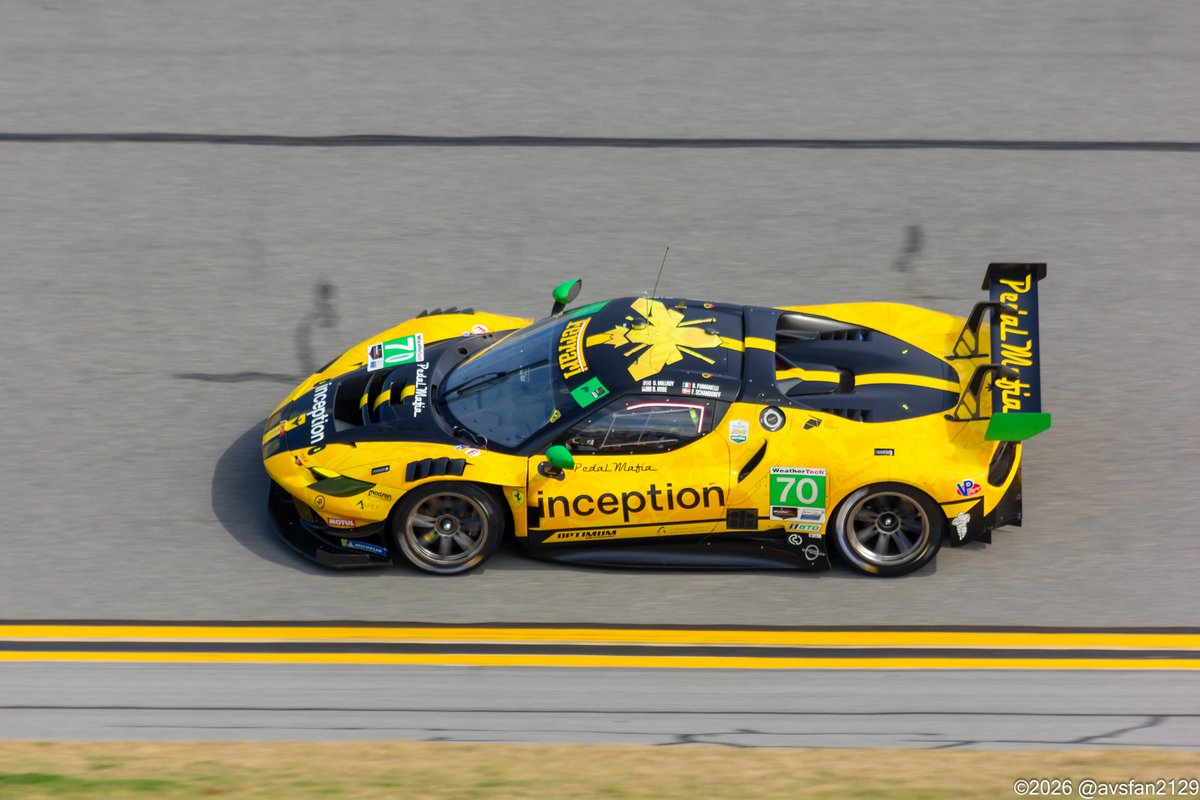 avsfan2129's tweet photo. #70 Inception Racing Ferrari 296 GT3 #Rolex24 #IMSA https://t.co/sWDcEYu97L