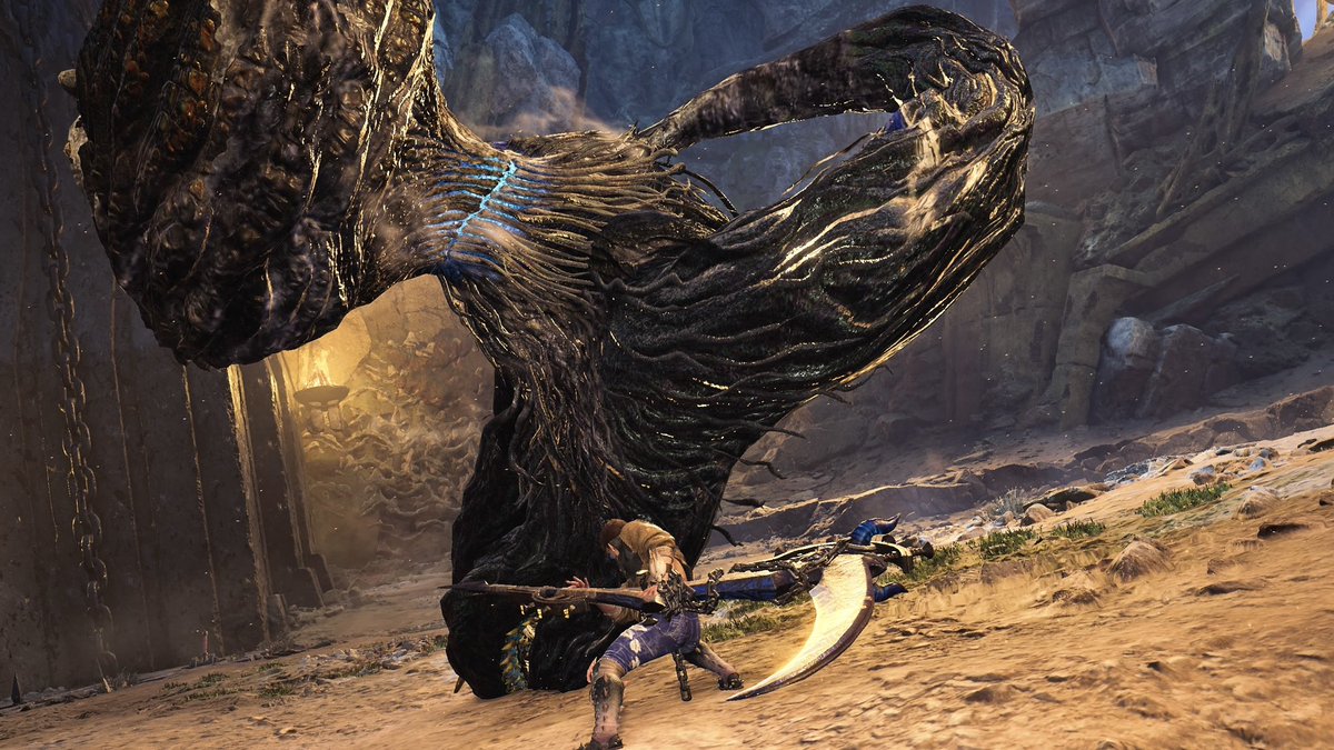 0412_Rerebo's tweet image. 今日は昼番出勤の日
朝昼兼用のご飯食べた後にひと狩り歴然シーウー戦行ってきやした～♪
最近ヌちゃんばかりでシーウー相手していなくてご無沙汰やったから楽しかった😆💕
今からお仕事行ってきます(*`･ω･)ゞ
 #MHWilds  #モンハンワイルズ