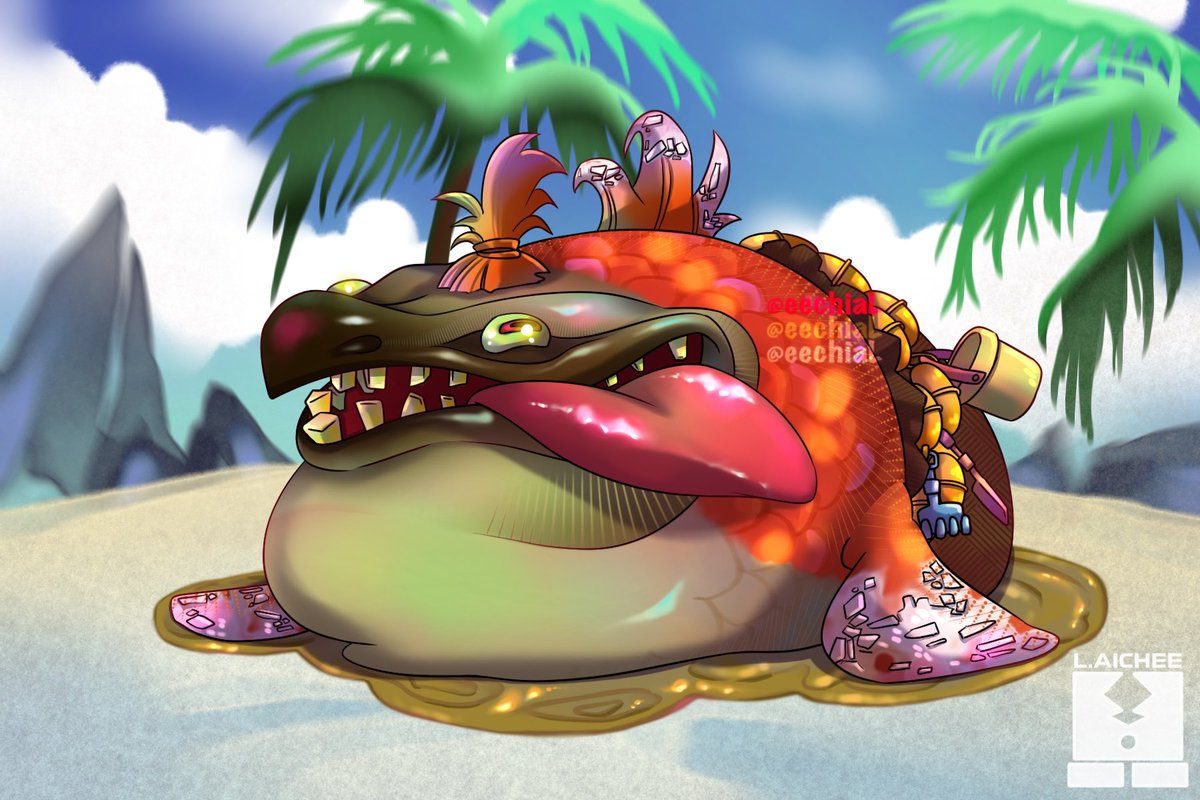 I really like this goofy Salmonid!

#Splatoon #SplatoonRaiders
