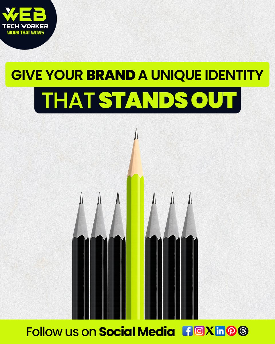 webtechworker's tweet image. Stand Out. Don’t Blend In.

Build a brand that speaks louder, sharper, and different from the rest.

#BrandIdentity #StandOut #DigitalBranding #WebTechWorker #CreativeDesign #MarketingStrategy #BrandPower #BusinessGrowth