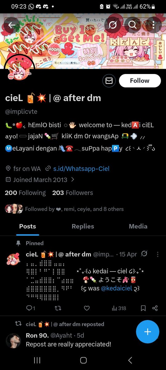 cieL 🧃💥 | @ after dm tweet media