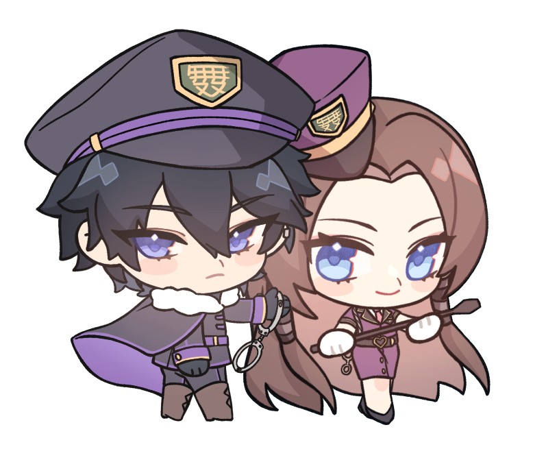 wood2milk's tweet photo. 紫貂加入戰局（幫紫鸞捏造了一套警服） https://t.co/M24FQiAIl7