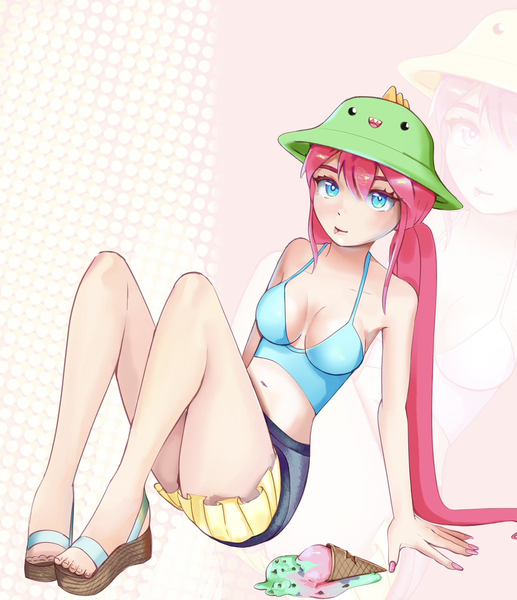 oceanliliess's tweet image. i usually dont post my art cus i feel like its not good enough but heres a piece a finished tdy  🌸

sorry its kinda rushed lol i might fix it later :i

#art #oc #summer