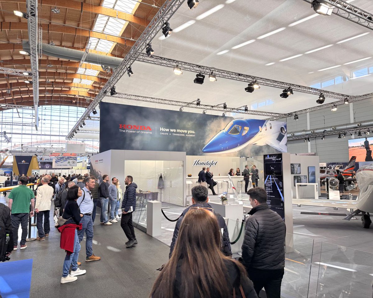 hondajet's tweet image. Auf Wiedersehen, AERO Friedrichshafen. Until we meet again ✈️

#AERO2026 #HondaJet #aviation #airshow