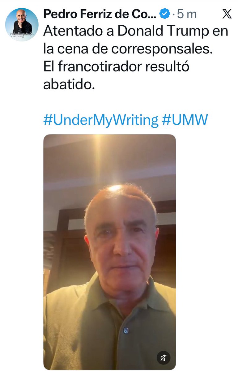 No seas mentiroso <a href="/PedroFerrizC/">Pedro Ferriz de Con - Oficial</a> el tirador NO FUE ABATIDO y se encuentra bajo custodia.