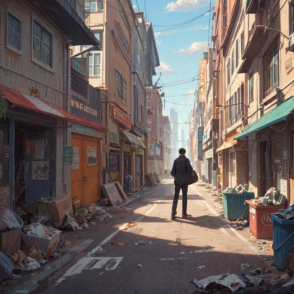 ShayDKong's tweet image. #landscape #city #rush_hour #art