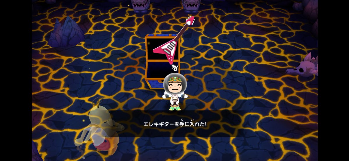 N_Trb67's tweet photo. そういえば、パーティのレベルが平均100を超えたので幻帝のどうくつ行ってきました。エレキギターは誰のなん❓ https://t.co/XyR4trPlcq