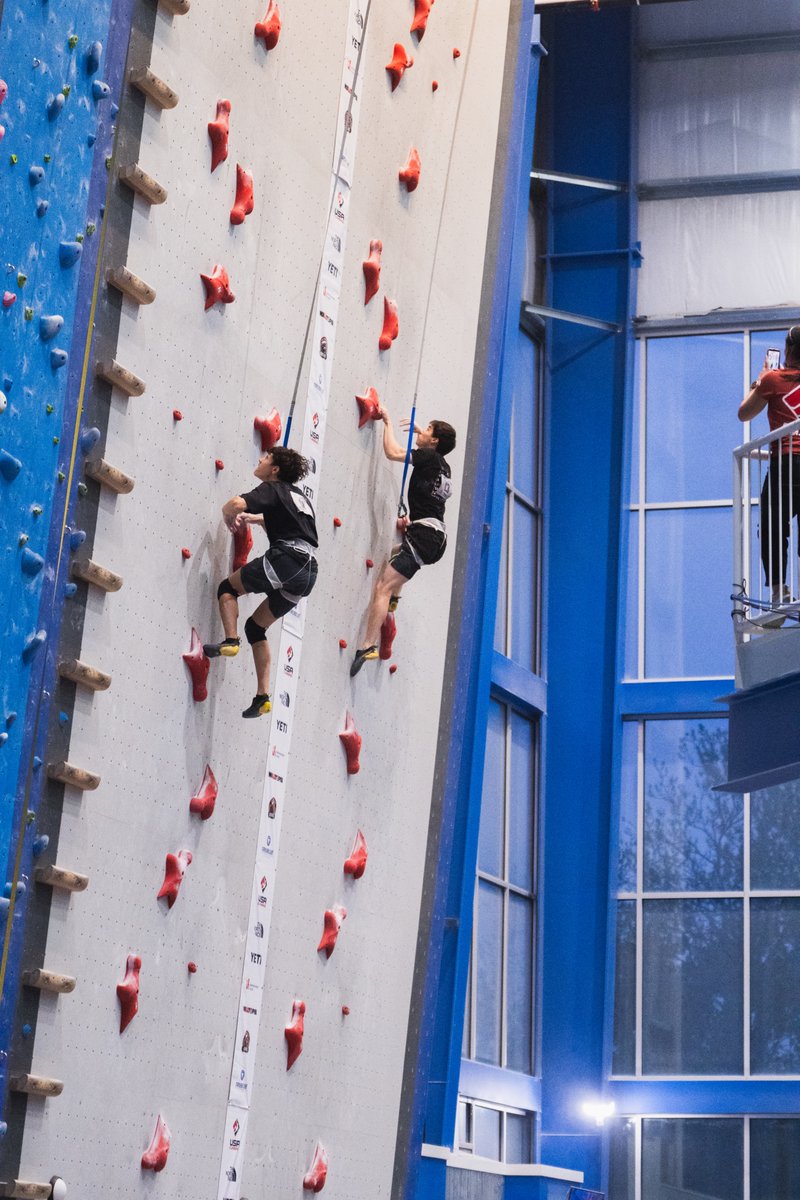 USAClimbing's tweet photo. Say hello to your Men’s NACS Bridgeport Speed podium. 👋

Join us tomorrow for Lead Semi-Finals and Finals—tickets are still available, or watch live by heading to our YouTube 👀 https://t.co/mKJ34p3Q7G