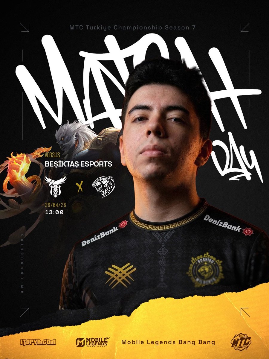 bushidowildcats's tweet image. ⏰ 13:00
🆚 @bjkesports 

#BW #Wild4Bushido