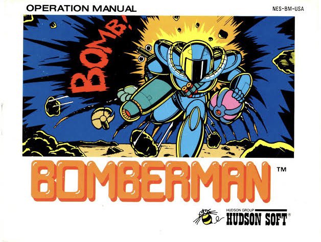 american80s's tweet image. Maybe I should do a magazine all about video game instruction manuals? 

Here’s Bomberman for the Famicom… 

#Nintendo #Famicom #NES #Design #RetroGaming ☀️🌴