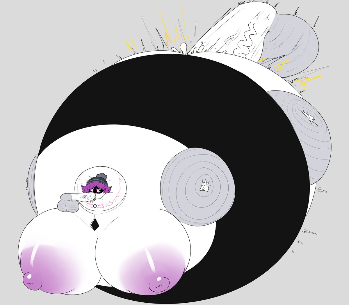 garazune's tweet photo. commission uzi inflation, flat color https://t.co/AJJikm4X2w