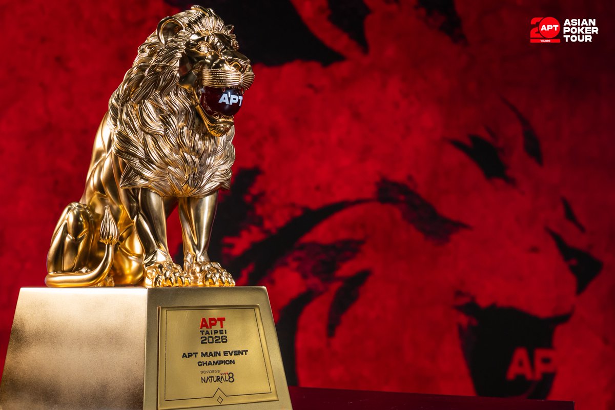 AsianPokerTour's tweet image. Cards are in the air for the 𝐓𝐖𝐃 𝟕𝟎,𝟎𝟎𝟎,𝟎𝟎𝟎 (~𝐔𝐒𝐃 𝟐.𝟐𝐌) 𝐆𝐓𝐃 𝐀𝐏𝐓 𝐌𝐚𝐢𝐧 𝐄𝐯𝐞𝐧𝐭! 𝐅𝐥𝐢𝐠𝐡𝐭 𝐀 late registration remains open until 11:00 PM local time.

Catch all the action on the APT Blog: bit.ly/apttaipei26mai…

#APTTaipei2026 #APT20Years #Poker