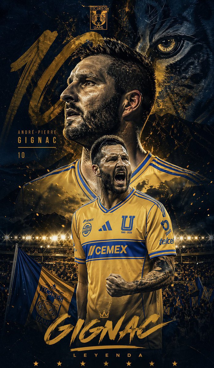 Ser de luz, rompedor de cadenas, rey de nuevo león,general de los ejércitos del norte, maximo décimo gignac, papá de las rayas, comandante de la legión auriazul, lo q hiciste retumbará en la eternidad....gracias André