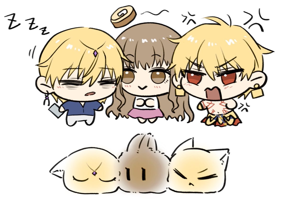 😴☺️😠
#FGO #金女主