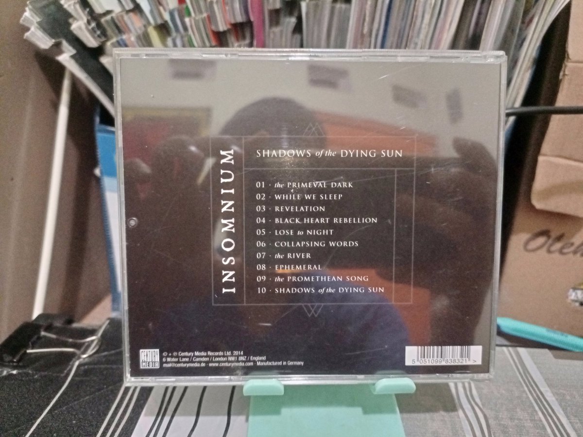 vladsyarif13's tweet image. Melodic death metal in the morning: Insomnium - Shadows of the Dying Sun

Happy 12th for Insomnium - Shadows of the Dying Sun. April 25th, 2014 - April 25th, 2026.

@insomniumband
#deathmetal
#melodicdeathmetal
#cd
#compactdisc