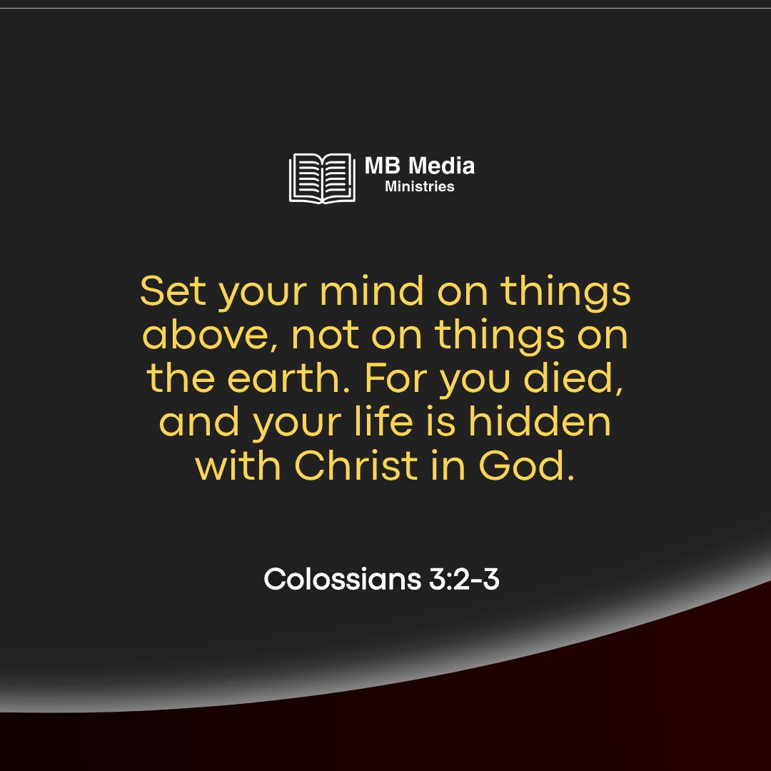tweets_mb's tweet photo. We can choose what we focus our mind on. God wants us to stay spiritually minded and not distracted with things on the earth. (Rom 8:5-8) ๐๐
#SpirituallyMinded #Life #HiddenWithChrist #Disciple https://t.co/xn2Fl9tVSS