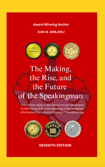 LiteraryTitan's tweet image. Dan M. Mrejeru's The Making, the Rise, and the Future of the Speakingman-Seven Edition combines paleoanthropology, neuroscience, climatology, geomagnetism, and civilizational theory into a single interpretive design. 
#mathandscience #nonfiction