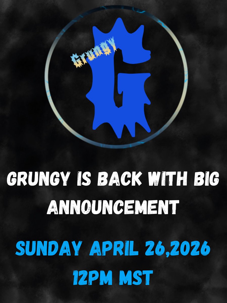 itssgrungy's tweet image. I am back everyone, there will be big announcements in chat! I’m super excited to be back! Come back!
#kickcommuity #kickstreamer 
Kick.com/grungy