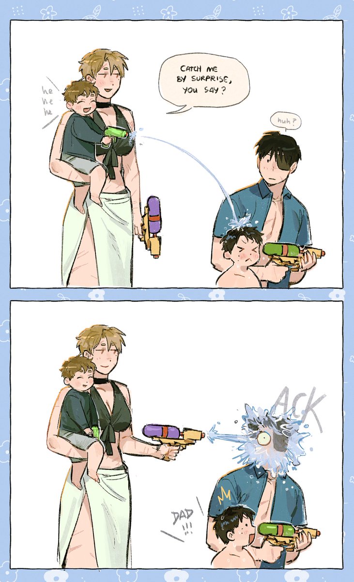 [royai baby au] beach episode :) #fma