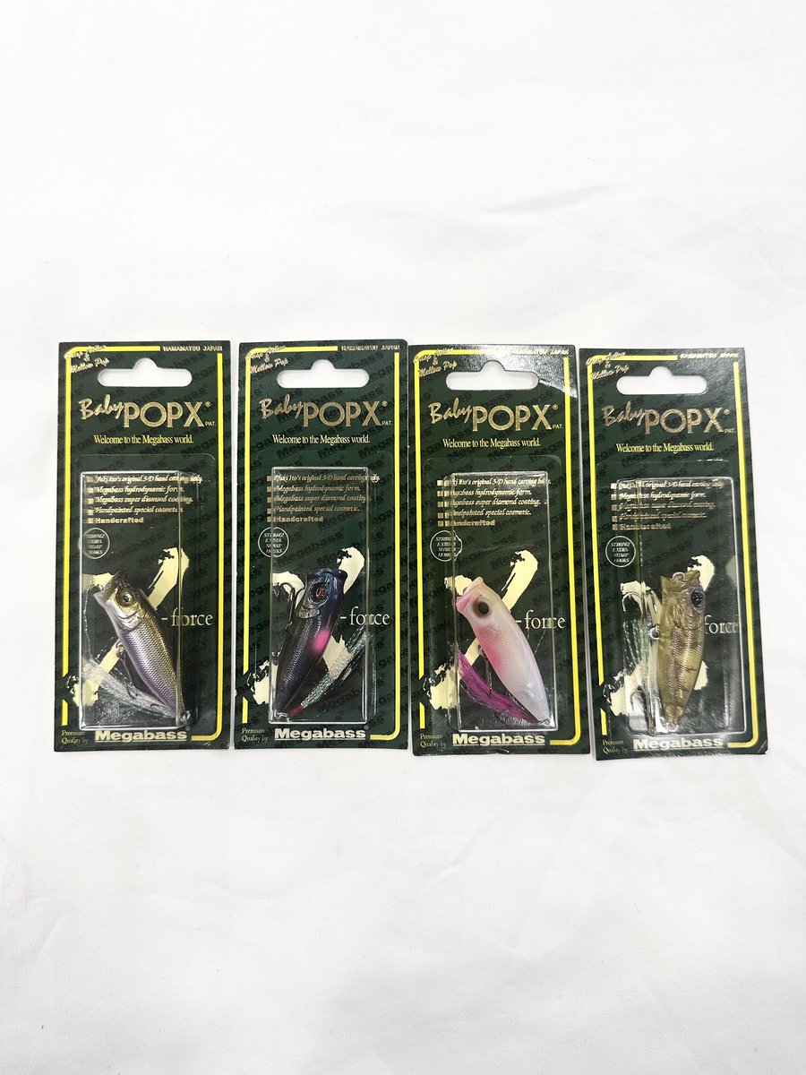 sannory2's tweet photo. 🌟入荷情報🌟
ブルーブルー ミニゾー45
メガバス ベビーポップX
コーモラン ミニバド 入荷しました👏
ご来店お待ちしてます✨
いっち、にーのサンノリー✊

#釣り #釣具屋 #fishing #サンノリー2 #サンノリー #沖縄 #sannory2 #那覇市 #naha https://t.co/vVuP4ugL2l