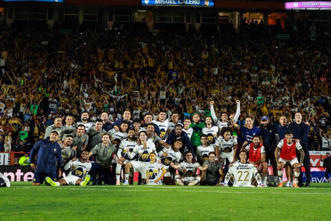 Saluden al Súper líder del Clausura 2026: el Club Universidad Nacional.

Se reciben las vueltas todos los duelos de liguilla en el Estadio Olímpico Universitario.

👊🏼😼
