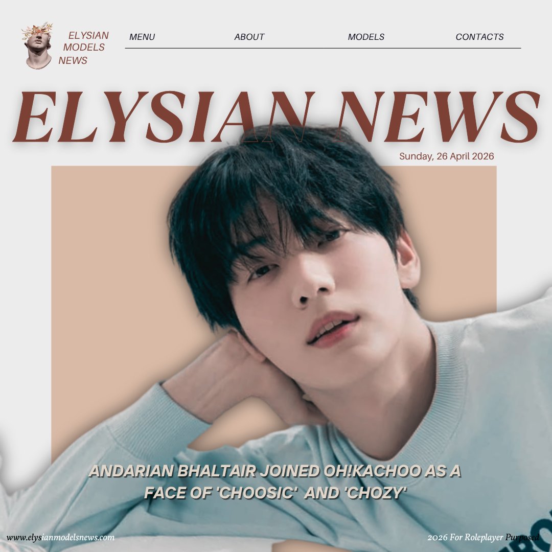 ELYSIANMODEL's tweet photo. ⠀️️

️️
🗞️ 𝑬𝑳𝒀𝑺𝑰𝑨𝑵 𝐃𝐀𝐈𝐋𝐘 

𝗔𝗡𝗗𝗔𝗥𝗜𝗔𝗡 𝗕𝗛𝗔𝗟𝗧𝗔𝗜𝗥 JOINED 𝗢𝗛!𝗞𝗔𝗖𝗛𝗢𝗢 AS A FACE OF '𝗖𝗛𝗢𝗢𝗦𝗜𝗖' AND '𝗖𝗛𝗢𝗭𝗬'
⠀️️

️️ https://t.co/Xbfj2bTgmo