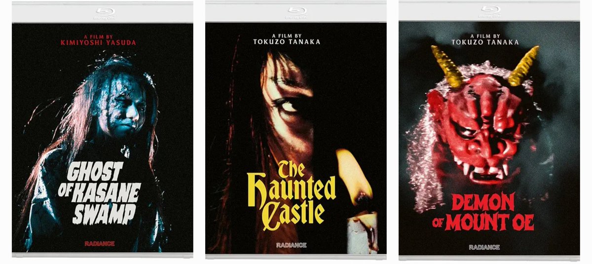 4KMOVIEDEALS's tweet image. #PreOrders - Standalone releases of the Daiei Gothic Vol 2: Japanese Ghost Stories box set titles -  $29.95 ea.

Demon Of Mount Oe (Blu-ray) 
amzn.to/4uaxvRK
The Haunted Castle (Blu-ray)
amzn.to/4czICh6

Ghost Of Kasane Swamp (Blu-ray)
amzn.to/4u3mXDQ
 #ad
