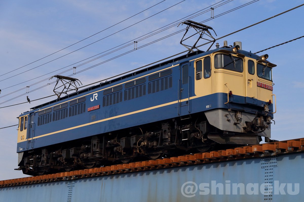 ShinaOku's tweet image. 4/25 単1295 EF65 2080（代走）